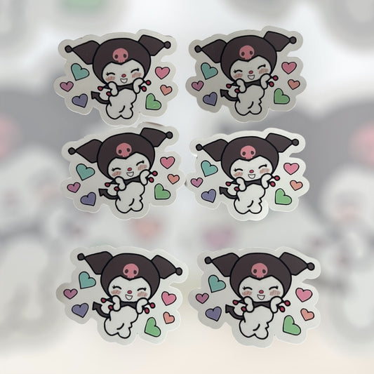 Kuromi in Love Sticker